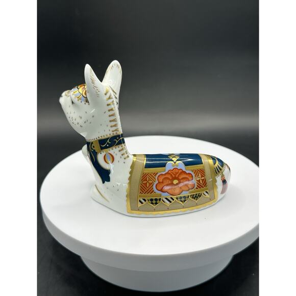 Royal Crown Derby Donkey Foal 2003 Porcelain Figurine Imari Design 4 Inch - Picture 4 of 8